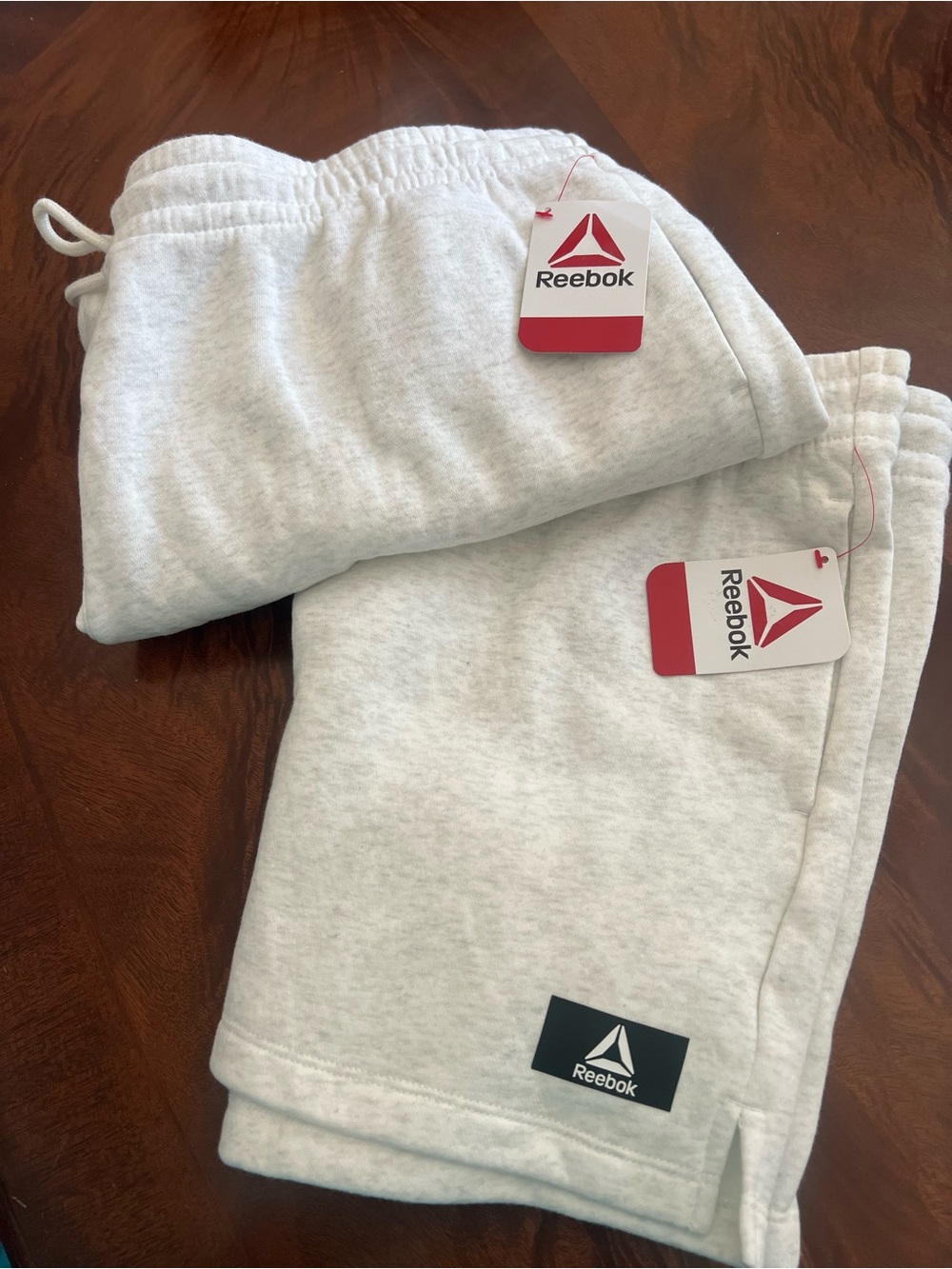 2 Pair Of Reebok Light Gray/Cream Shorts Size XXL NWT